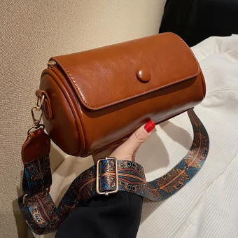 Vintage Retro Street Wear Brown Handbag 2024
