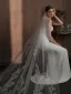 High-end White Lace Embroidered Wedding Veils 2025