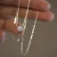 Simple Doré Argent sterling Zircon Colliers Accessorize 2023
