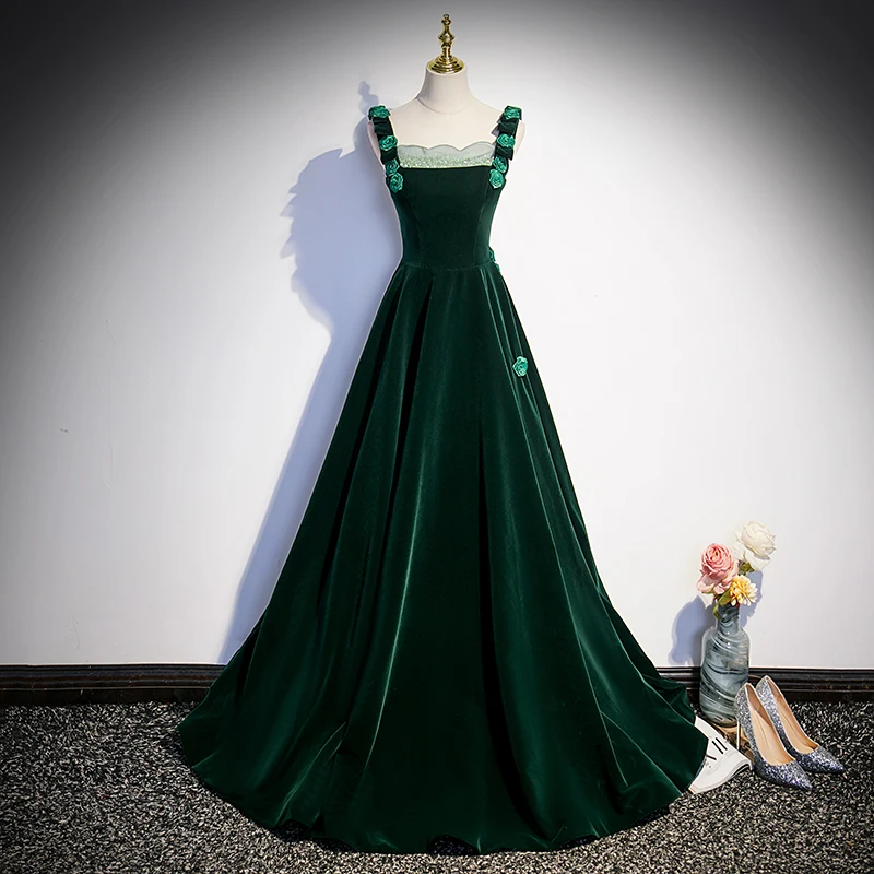 slim fit dress slacks Sage Green Prom Dresses Princess Off Shoulder – Lisposa main image 0