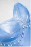 Fashion Sky Blue Pearl Rhinestone Prom Dresses 2025 Ball Gown Strapless Sleeveless Backless Court Train Satin Prom Formal Dresses