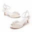 Charmant Blanche Perle Chaussure De Mariée 2023 6 cm Talons Aiguilles Bride Cheville Peep Toes / Bout Ouvert Mariage Sandales Talons Hauts