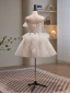 Sexy Ivoire Paillettes Perlage Perle Robe De Fête 2023 Bustier Noeud Sans Manches Dos Nu Longue Cocktail Soirée Robe De Ceremonie