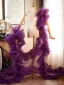 Fashion Purple Handmade  Ruffle Prom Tulle Shawls 2026