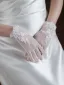 Vintage / Retro White Lace Flower Wedding Bridal Gloves 2025