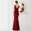 Chic / Beautiful White Satin Evening Dresses 2022 Trumpet / Mermaid V-Neck Sleeveless Backless Rhinestone Split Front Floor-Length / Long Evening Party Formal Dresses