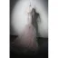 Haut de Gamme Rougissant Rose Perlage Faux Diamant Paillettes Robe De Soirée 2024 Trompette / Sirène Titulaire Sans Manches Dos Nu Train De Balayage Soirée Robe De Ceremonie