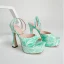 Sexy Rougissant Rose Cocktail Sandales Femme 2022 14 cm Talons Aiguilles Bride Cheville Peep Toes / Bout Ouvert Sandales Talons Hauts