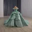 Luxury / Gorgeous Mint Green Cascading Ruffles Sequins Prom Dresses 2025 Ball Gown Off-The-Shoulder Sleeveless Backless Royal Train Formal Dresses