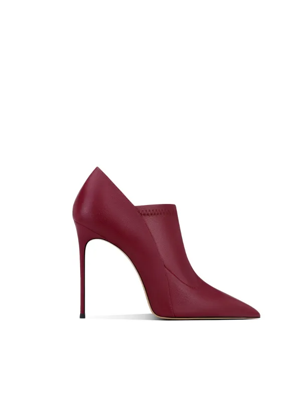 Fashion Burgundy Evening Party Leather Pumps 2024 10 cm Stiletto Heels Pointed Toe Pumps High Heels