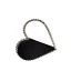 Fashion Fuchsia Heart-shaped Rhinestone Cocktail Party Clutch Bags Satin 2023