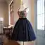 Vintage / Retro Navy Blue Embroidered Sequins Short Homecoming Graduation Dresses 2024 Ball Gown Spaghetti Straps Sleeveless Backless Formal Dresses