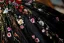 Flower Fairy Black Appliques Lace Flower Glitter Prom Dresses 2023 Off-The-Shoulder Short Sleeve Backless Floor-Length / Long Formal Dresses