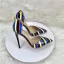 Moda Multi-Kolory W paski Wieczorowe Buty Damskie 2023 12 cm Szpilki Szpiczaste Buty Damskie Wysokie Obcasy