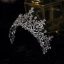 Charming Silver Rhinestone Wedding Tiara 2022 Zircon Alloy Bridal Jewelry Tiara Bridal Hair Accessories