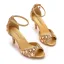 Charmant Silber Strass Abend Sandalen Damen 2023 7 cm Stilettos Peeptoes Knöchelriemen Sandaletten Hochhackige