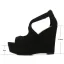 Schöne Rosa Sommer Freizeit Sandalen Damen 2022 Knöchelriemen 12 cm Keilabsatz Peeptoes Sandaletten