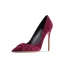 Fashion Black Office OL Leather Suede Pumps 2023 10 cm Stiletto Heels Pointed Toe Pumps High Heels