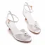 Sexy White Pearl Summer Prom Womens Sandals 2023 Satin Ankle Strap 6 cm Stiletto Heels Open / Peep Toe Sandals High Heels