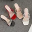 Charming Black Summer Evening Party Rhinestone Womens Sandals 2022 11 cm Stiletto Heels Open / Peep Toe Sandals High Heels