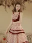 Chic / Beautiful Burgundy Spotted Prom Dresses 2022 A-Line / Princess Square Neckline Sleeveless Bow Pearl Backless Floor-Length / Long Prom Formal Dresses