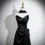 Sexy Black Evening Dresses 2025 A-Line / Princess Strapless Sleeveless Backless Floor-Length / Long Formal Dresses