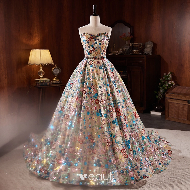 fancy elegant dresses Fancy Blue Evening Dress| Evening Dresses M / Blue / Satin