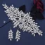 Vintage / Originale Argenté Fait main Faux Diamant Feuille Accessoire Cheveux Mariage Bijoux Mariage 2023 Mariage