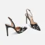 Sexy Purple Evening Party Sequins Womens Sandals 2024 10 cm Stiletto Heels Pointed Toe Sandals High Heels