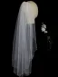 Elegant White Pearl Bridal Wedding Veils 2025 Wedding Tulle