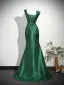 Vintage / Originale Bleu Roi Robe De Bal 2026 Trompette / Sirène Encolure Dégagée Sans Manches Dos Nu Longue Robe De Ceremonie