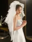 Fashion White Puffy Wedding Veils 2025 Tulle