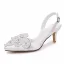 Elegant White Rhinestone Pearl Wedding Shoes Satin Wedding 2026 6 cm Stiletto Heels Pointed Toe High Heels