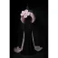 Fashion Black Flower Velvet Prom Dresses 2024 Trumpet / Mermaid Strapless Sleeveless Backless Bow Sweep Train Prom Formal Dresses