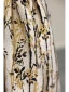 Chinese style Champagne Printing Prom Dresses 2024 A-Line / Princess Strapless Sleeveless Backless Floor-Length / Long Prom Formal Dresses