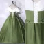 Élégant Vert Foncé Satin Robe De Bal 2023 Robe Boule V-Cou Manches Courtes Dos Nu Longue Promo Robe De Ceremonie