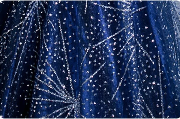 Vintage / Retro Royal Blue Glitter Rhinestone Prom Dresses 2025 A-Line / Princess Square Neckline Short Sleeve Backless Floor-Length / Long Prom Formal Dresses