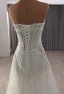 Sexy White Beading Sequins Evening Dresses 2025 A-Line / Princess Strapless Sleeveless Backless Floor-Length / Long Evening Party Formal Dresses