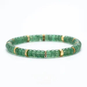 Chic Beautiful Green Handmade Natural Crystal Bracelet Accessories 2026