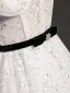 Sexy Blanche Anniversaire Robe De Fête 2022 Princesse Bretelles Spaghetti Sans Manches Dos Nu Noeud Ceinture Longue Robe De Ceremonie