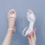 Proste / Simple Białe Bal Satyna Sandały Damskie 2026 Z Paskiem 6 cm Szpilki Peep Toe Sandały Wysokie Obcasy