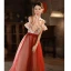 Charmant Rouge Perlage Paillettes Robe De Soirée 2022 Princesse De l'épaule Sans Manches Dos Nu Longue Soirée Robe De Ceremonie