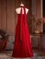 Vintage / Retro Red Appliques Prom Dresses 2026 A-Line / Princess Strapless Sleeveless Backless Floor-Length / Long Formal Dresses