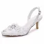 Elegant White Pearl Lace Flower Wedding Shoes 2026 6 cm Stiletto Heels Pointed Toe Wedding High Heels