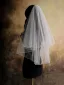 Simple Blanche Tulle Voile De Mariée 2026