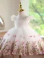 Flower Fairy White Butterfly Appliques Embroidered Birthday Flower Girl Dresses 2026 Ball Gown Square Neckline Sleeveless Backless Short