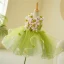 Flower Fairy Sage Green Appliques Birthday Short Flower Girl Dresses Ball Gown 2023 V-Neck Sleeveless Flower Girl Dresses