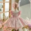 Flower Fairy Blushing Pink Beading Sequins Lace Flower Birthday Satin Flower Girl Dresses 2024 Ball Gown Scoop Neck Bow Short Sleeve Short Flower Girl Dresses