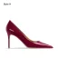 Schöne Nude Handgefertigt Lackleder Ball Pumps 2024 Leder 8 cm Stilettos Spitzschuh Pumps Hochhackige