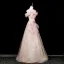 Scintillantes Charmant Blanche Perlage Appliques Paillettes Robe De Bal 2025 Princesse De l'épaule Manches Courtes Dos Nu Longue Robe De Ceremonie